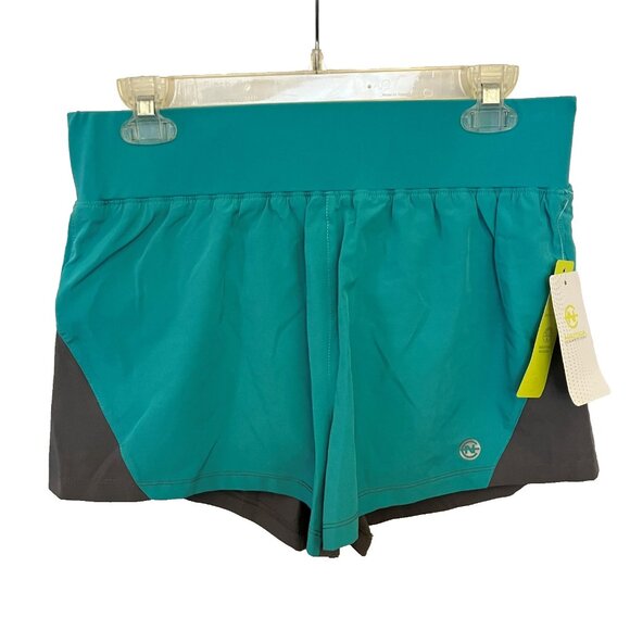 Nautica Competition Womens Athletic Running Shorts Workout Activewear Large NWT - Picture 1 of 10